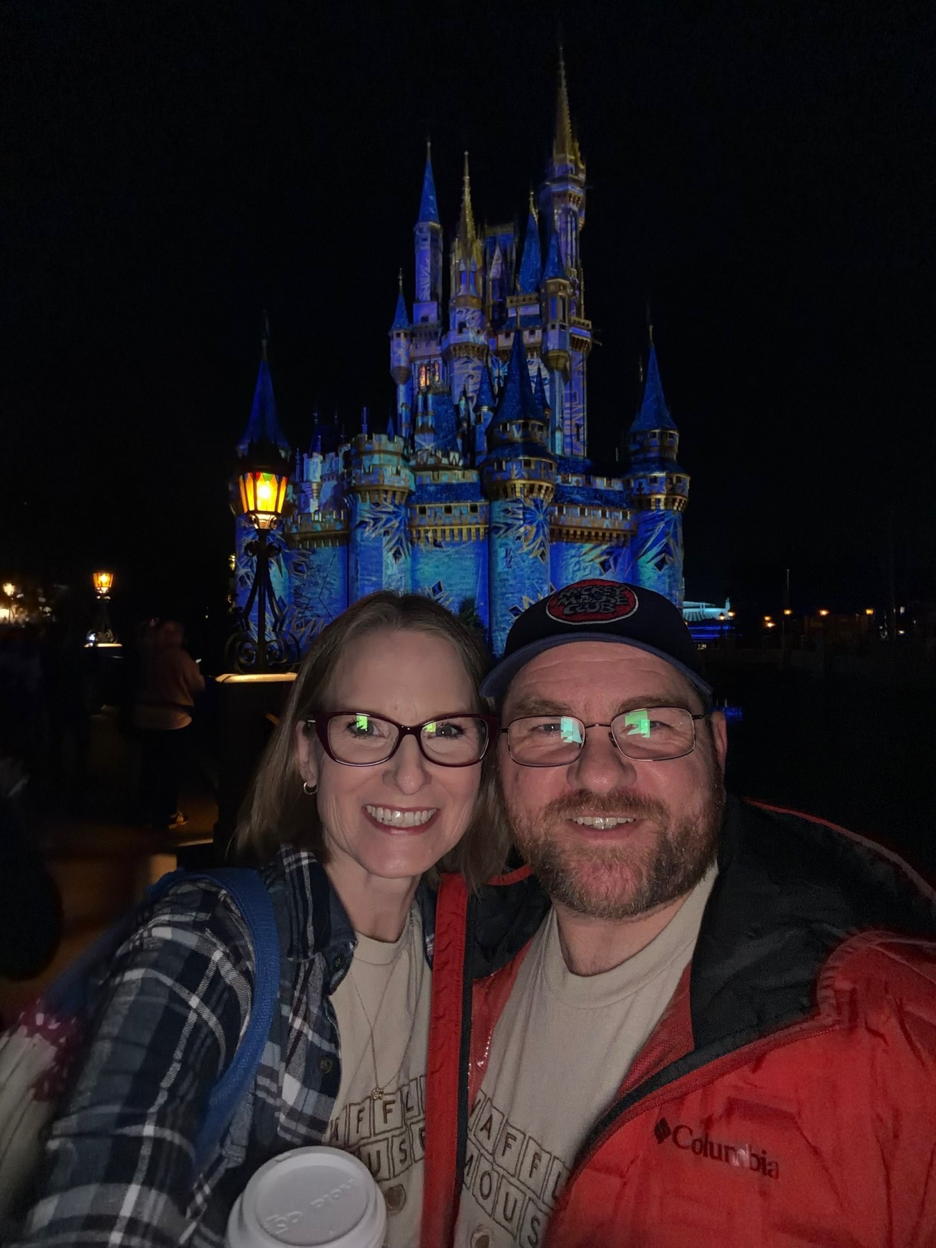 Ricky Jordan and his wife at Magic Kingdom