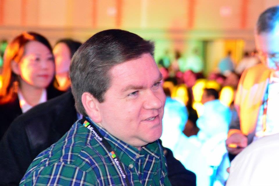 Ricky Jordan covering an industry press event